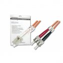 DIGITUS - Patch cable - LC multi-mode (M) to ST multi-mode (M) - 1 m - fibre optic - 50  /  125 micron - OM2 - halogen-free - orange