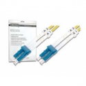 DIGITUS - Patch cable - LC single-mode (M) to LC single-mode (M) - 3 m - fibre optic - 9  /  125 micron - OS1 - booted, halogen-free - yellow