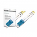 DIGITUS - Patch cable - LC single-mode (M) to LC single-mode (M) - 2 m - fibre optic - 9  /  125 micron - OS2 - booted, halogen-free - yellow