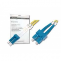 DIGITUS - Patch cable - LC single-mode (M) to SC single-mode (M) - 2 m - fibre optic - 9  /  125 micron - OS2 - booted, halogen-free - yellow