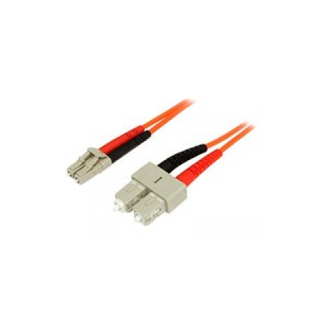 StarTech.com 2m Fiber Optic Cable - Multimode Duplex 62.5 / 125 - LSZH - LC / SC - OM1 - LC to SC Fiber Patch Cable (FIBLCSC2) - Network cable - LC multi-mode (M) to SC multi-mode (M) - 2 m - fibre optic - duplex - 62.5  /  125 micron - 0