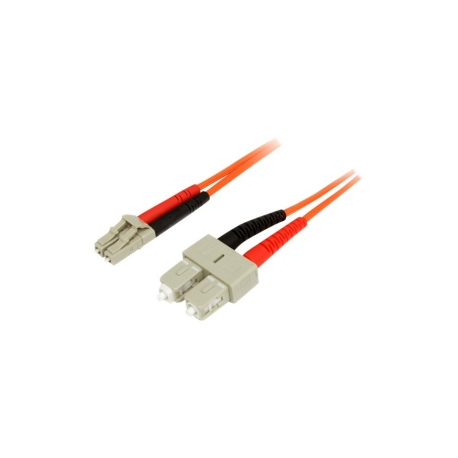 StarTech.com 2m Fiber Optic Cable - Multimode Duplex 50 / 125 - LSZH - LC / SC - OM2 - LC to SC Fiber Patch Cable - Network cable - LC multi-mode (M) to SC multi-mode (M) - 2 m - fibre optic - duplex - 50 / 125 micron - 0