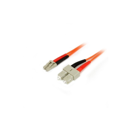 StarTech.com 2m Fiber Optic Cable - Multimode Duplex 50 / 125 - LSZH - LC / SC - OM2 - LC to SC Fiber Patch Cable - Network cable - LC multi-mode (M) to SC multi-mode (M) - 2 m - fibre optic - duplex - 50 / 125 micron - 1