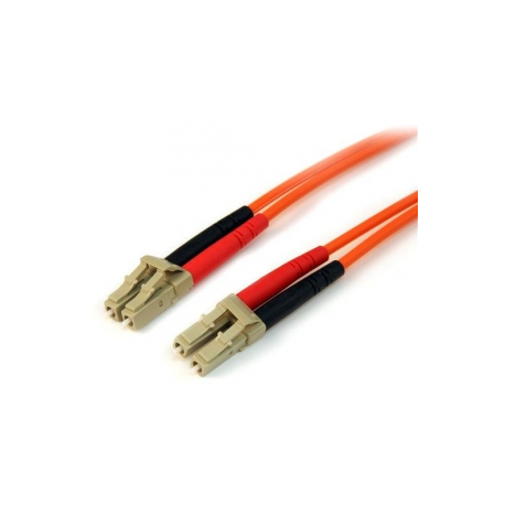 StarTech.com 10m Fiber Optic Cable - Multimode Duplex 50 / 125 - LSZH - LC / LC - OM2 - LC to LC Fiber Patch Cable - Patch cable - LC multi-mode (M) to LC multi-mode (M) - 10 m - fibre optic - duplex - 50  /  125 micron - orange - for P / N: GLCLHSMDSTTA, GLCSXMMDST, GLCSXMMDSTT, JD118BST, MASFP1GBSXST, SFP100BFXST - 1