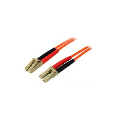 StarTech.com 1m Fiber Optic Cable - Multimode Duplex 50 / 125 - LSZH - LC / LC - OM2 - LC to LC Fiber Patch Cable (50FIBLCLC1) - Network cable - LC multi-mode (M) to LC multi-mode (M) - 1 m - fibre optic - duplex - 50  /  125 micron - for P / N: GLCLHSMDSTTA, GLCSXMMDST, GLCSXMMDSTT, JD118BST, MASFP1GBSXST, SFP100BFXST - 0