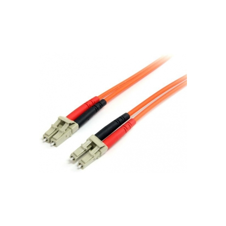 StarTech.com 2m Fiber Optic Cable - Multimode Duplex 62.5 / 125 - LSZH - LC / LC - OM1 - LC to LC Fiber Patch Cable (FIBLCLC2) - Patch cable - LC multi-mode (M) to LC multi-mode (M) - 2 m - fibre optic - duplex - 62.5  /  125 micron - orange - 1