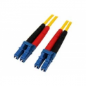 StarTech.com 10m Fiber Optic Cable - Single-Mode Duplex 9 / 125 - LSZH - LC / LC - OS1 - LC to LC Fiber Patch Cable (SMFIBLCLC10) - Patch cable - LC single-mode (M) to LC single-mode (M) - 10 m - fibre optic - duplex - 9  /  125 micron - OS1 - molded - yellow - for P / N: SFP100BBXDST, SFP100BBXUST, SFP10GBBXDST, SFP10GBBXUST, SFP10GBLRST, SFP10GBZRST