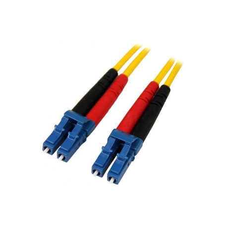 StarTech.com 10m Fiber Optic Cable - Single-Mode Duplex 9 / 125 - LSZH - LC / LC - OS1 - LC to LC Fiber Patch Cable (SMFIBLCLC10) - Patch cable - LC single-mode (M) to LC single-mode (M) - 10 m - fibre optic - duplex - 9 / 125 micron - OS1 - molded - yellow - for P / N: SFP100BBXDST, SFP100BBXUST, SFP10GBBXDST, SFP10GBBXUST, SFP10GBLRST, SFP10GBZRST - 2