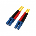 StarTech.com 1m Fiber Optic Cable - Single-Mode Duplex 9 / 125 - LSZH - LC / LC - OS1 - LC to LC Fiber Patch Cable (SMFIBLCLC1) - Patch cable - LC single-mode (M) to LC single-mode (M) - 1 m - fibre optic - duplex - 9  /  125 micron - OS1 - molded - yellow - for P / N: SFP100BBXDST, SFP100BBXUST, SFP10GBBXDST, SFP10GBBXUST, SFP10GBLRST, SFP10GBZRST