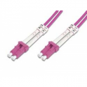 DIGITUS - Patch cable - LC multi-mode (M) to LC multi-mode (M) - 2 m - fibre optic - duplex - 50  /  125 micron - OM4 - halogen-free - purple, RAL 4003