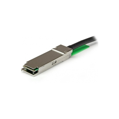 StarTech.com MSA Uncoded Compatible 2m 40G QSFP+ to QSFP+ Direct Attach Breakout Cable Twinax, 40 GbE QSFP+ Copper DAC 40 Gbps Low Power Passive Transceiver Module DAC, 40GE Breakout Cable - Lifetime Warranty (QSFPMM2M) - Direct attach cable - QSFP+ to QSFP+ - 2 m - twinaxial - black - 3
