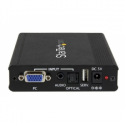 StarTech.com VGA to HDMI Converter - Analog VGA to digital HDMI Scaler with Audio - 1920x1200 (VGA2HDPRO2) - Video converter - HDMI, VGA - black - for P / N: SVA5M3NEUA