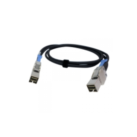 QNAP CAB-SAS10M-8644 - SAS external cable - SAS 12Gbit / s - 4 x Mini SAS HD (SFF-8644) (M) to 4 x Mini SAS HD (SFF-8644) (M) - 1 m - black - for QNAP QXP-1620S-B3616W - 0
