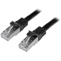 StarTech.com 5m CAT6 Ethernet Cable, 10 Gigabit Shielded Snagless RJ45 100W PoE Patch Cord, CAT 6 10GbE SFTP Network Cable w / Strain Relief, Black, Fluke Tested / Wiring is UL Certified / TIA - Category 6 - 26AWG (N6SPAT5MBK) - Patch cable - RJ-45 (M) to RJ-45 (M) - 5 m - SFTP - CAT 6 - molded, snagless - black