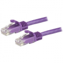 StarTech.com 3m CAT6 Ethernet Cable, 10 Gigabit Snagless RJ45 650MHz 100W PoE Patch Cord, CAT 6 10GbE UTP Network Cable w / Strain Relief, Purple, Fluke Tested / Wiring is UL Certified / TIA - Category 6 - 24AWG (N6PATC3MPL) - Network cable - RJ-45 (M) to RJ-45 (M) - 3 m - UTP - CAT 6 - snagless, stranded - purple