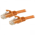 StarTech.com 50cm CAT6 Ethernet Cable, 10 Gigabit Snagless RJ45 650MHz 100W PoE Patch Cord, CAT 6 10GbE UTP Network Cable w / Strain Relief, Orange, Fluke Tested / Wiring is UL Certified / TIA - Category 6 - 24AWG (N6PATC50CMOR) - Network cable - RJ-45 (M) to RJ-45 (M) - 50 cm - UTP - CAT 6 - molded, snagless, stranded - orange