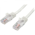 StarTech.com 0.5m White Cat5e  /  Cat 5 Snagless Ethernet Patch Cable 0.5 m - Patch cable - RJ-45 (M) to RJ-45 (M) - 50 cm - UTP - CAT 5e - snagless, stranded - white