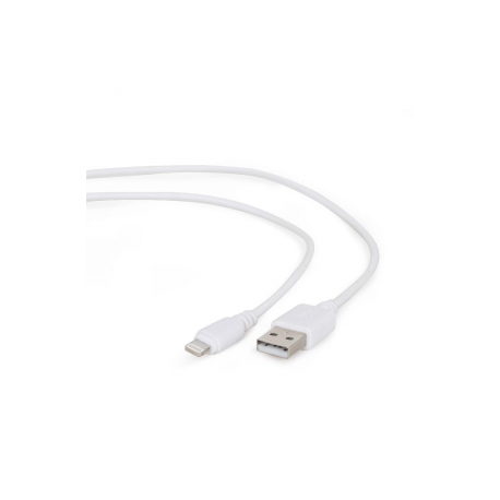 Cablexpert - Lightning cable - USB male to Lightning male - 2 m - shielded - white - for Apple iPad / iPhone / iPod (Lightning) - 0