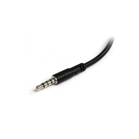 StarTech.com Headset Adapter, Microphone and Headphone Splitter - 3.5mm Male Aux to 3.5mm Female Audio & Mic Combo Jack Y Cable for Laptop  /  PC (MUYHSMFF) - Headset splitter - stereo mini jack female to 4-pole mini jack male - 20 cm - black - for P / N: DK30A2DH, DK30CHDDPPD, DK30CHDPPDUE, MST30C2HDPPD, USB3SMDOCK4K, USB3VDOCKD - 4
