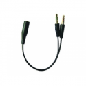 Sandberg Headset Converter - Headset adapter - stereo mini jack male to 4-pole mini jack female