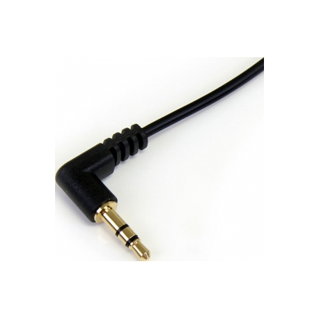 StarTech.com 3.5mm Audio Cable - 3 ft - Slim - M  /  M - AUX Cable - Male to Male Audio Cable - AUX Cord - Headphone Cable - Auxiliary Cable (MU3MMS) - Audio cable - stereo mini jack male to stereo mini jack male - 91 cm - black - for P / N: RKCOND17HD, SV231DPU34K, SV431DPDDUA2, SV431DPUA2, USBC2VGCAPRO, UVCHDCAP - 1