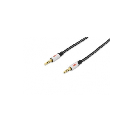 Ednet - Audio extension cable - stereo mini jack (F) to stereo mini jack (M) - 3 m - shielded - black - 1