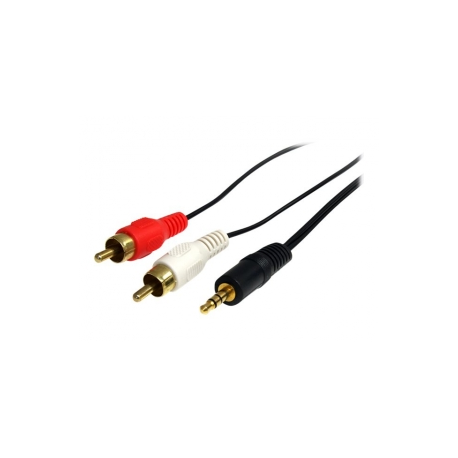 StarTech.com 3.5mm to RCA Cable - 6 ft  /  1.8m - RCA Audio Cable - Headphone to RCA Cable - Audio to RCA Cable (MU6MMRCA) - Audio cable - stereo mini jack male to RCA x 2 male - 1.83 m - black - for P / N: HD202A, PEXHDCAP60L2, ST121HDBTSC, ST12MHDLNHK, ST12MHDLNHR, ST222HDBT, VID2HDCON2 - 1