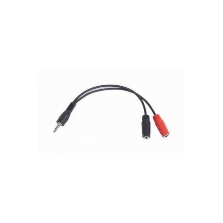 Cablexpert - Audio adaptor - stereo mini jack female to 4-pole mini jack male - 20 cm - 1