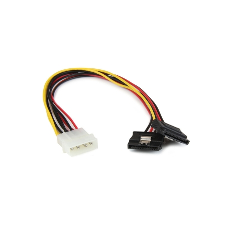 StarTech.com 12in LP4 to 2x Latching SATA Power Y Cable Splitter Adapter - 4 Pin LP4 to Dual SATA Y Splitter - Power adapter - 4 PIN internal power (M) to SATA power (F) - 30 cm - latched - for P / N: 35S24M2NGFF, HSB13SATSASB, HSB1SATSASBA, HSB1SATSASVA, HSB43SATSASB, S32M2NGFFPEX - 3