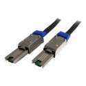 StarTech.com 1m External Mini SAS Cable - Serial Attached SCSI SFF-8088 to SFF-8088 - 2x SFF-8088 (M) - 1 meter, Black (ISAS88881) - SAS external cable - TAA Compliant - SAS 6Gbit / s - 4-Lane - 26 pin 4x Shielded Mini MultiLane SAS (SFF-8088) (P) to 26 pin 4x Shielded Mini MultiLane SAS (SFF-8088) (P) - 1 m - latched - black