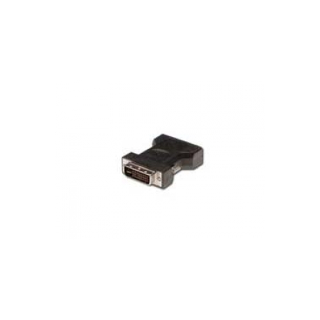 DIGITUS - VGA adapter - dual link - DVI-I (M) to HD-15 (VGA) (F) - molded - black - 0