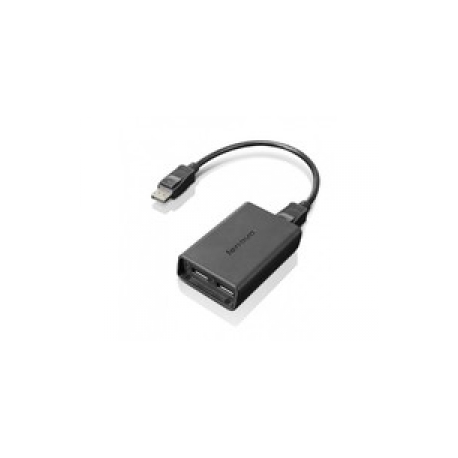 Lenovo - DisplayPort adapter - DisplayPort (M) to DisplayPort (F) - for ThinkCentre M75s Gen 2; M75t Gen 2; ThinkEdge SE30; SE50; ThinkStation P330 Gen 2; P350 - 0