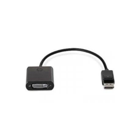 HP DisplayPort to DVI Adapter - DisplayPort adapter - DisplayPort (M) to DVI-D (F) - black - for ProBook 64X G4, 650 G4, 650 G5; ZBook 14 G2, 14u G4, 15 G2, 15u G2, 15u G3, 15u G4, 17 G3 - 0