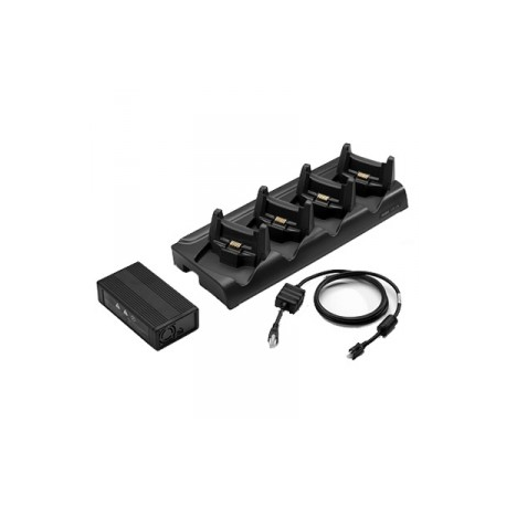 Zebra 4-Slot Ethernet Cradle Kit - Docking cradle - Ethernet - for Zebra WT4090 - 2