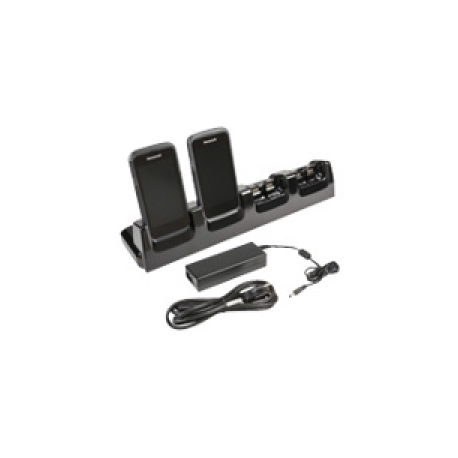 Honeywell Dolphin ChargeBase - Handheld charging stand + power adapter - output connectors: 4 - Europe - for Dolphin CT50, CT50h - 0