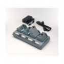 Zebra Quad Charger UCLI72-4 - Power adapter + battery charger - United Kingdom - for Zebra RW 220, RW 420; QL 220, 220 Plus, 320, 320 Plus, 420, 420 Plus