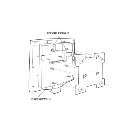 Motorola - Wall mount kit - for Zebra MK4000 Micro - 1