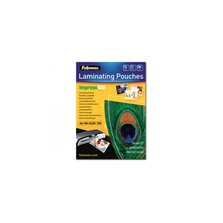 Fellowes Laminating Pouches Impress 100 Micron - 100 micron - 100-pack - glossy - A5 (148 x 210 mm) lamination pouches - 0