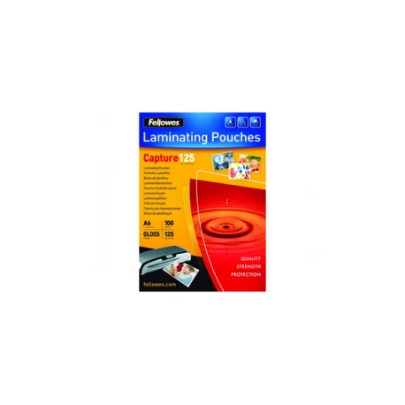 Fellowes Laminating Pouches Capture 125 micron - 111 x 154 mm lamination pouches - 0