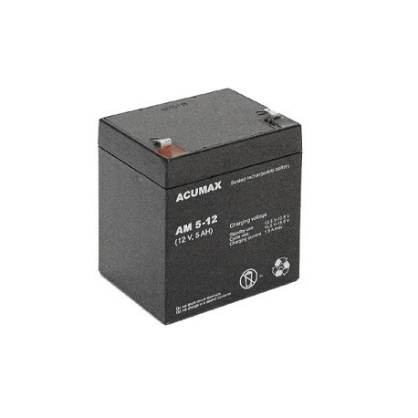 EMU BATTERY 12V 5AH VRLA/AM5-12T2 ACUMAX - 0