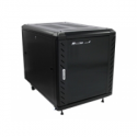 StarTech.com 12U AV Rack Cabinet - Network Rack with Glass Door - 19 inch Computer Cabinet for Server Room or Office (RK1236BKF) - Rack cabinet - black - 12U - 36"