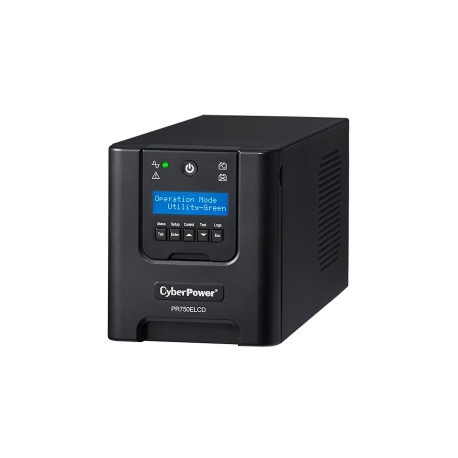 CyberPower Professional Tower Series PR750ELCD - UPS - 675 Watt - 750 VA - 7 Ah - RS-232, USB - output connectors: 6 - 0