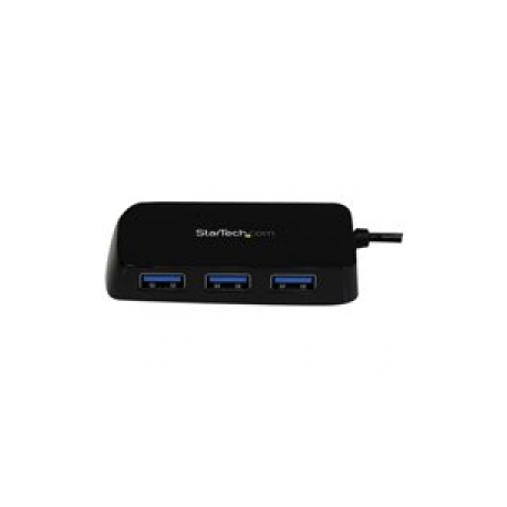 StarTech.com 4 Port USB 3.0 Hub - Multi Port USB Hub w /  Built-in Cable - Powered USB 3.0 Extender for Your Laptop - White (ST4300MINU3W) - Hub - 4 x SuperSpeed USB 3.0 - desktop - for P / N: FCREADMICRO3, MSDREADU2OTG, MSDREADU3CA - 0
