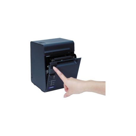 Epson TM L90 - Receipt printer - thermal line - Roll (8 cm) - 203 dpi - up to 150 mm / sec - USB 2.0, serial - cutter - dark grey - 5