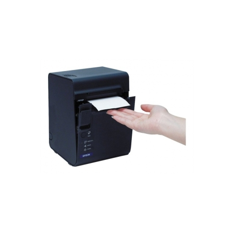 Epson TM L90 - Receipt printer - thermal line - Roll (8 cm) - 203 dpi - up to 150 mm / sec - USB 2.0, serial - cutter - dark grey - 6