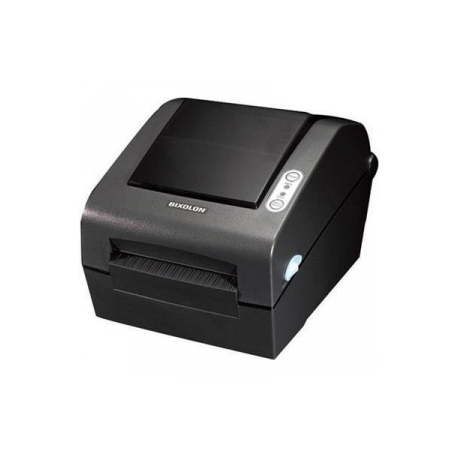 BIXOLON SLP-TX400 - Label printer - direct thermal / thermal transfer - Roll (11.6 cm) - 203 dpi - up to 178 mm/sec - parallel, USB, LAN, serial - dark grey - 0