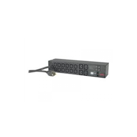 APC Metered Rack PDU - Power distribution unit (rack-mountable) - AC 208 V - Ethernet 10 / 100 - input: NEMA L6-30 - output connectors: 16 (IEC 60320 C13, IEC 60320 C19) - 2U - for P / N: AR3100, SUA5000RMI5U - 0