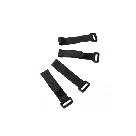 LogiLink Wire Strap Set with Velcro - Cable strap - 15 cm - black (pack of 10) - 2