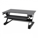 Ergotron WorkFit-TL Sit-Stand Desktop Workstation - Stand for LCD display  /  keyboard  /  mouse - black, dark grey - screen size: up to 30" - desktop