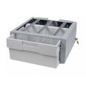 Ergotron StyleView Supplemental Storage Drawer, Single Tall - Mounting component (sliding drawer) - for cart - lockable - grey, white